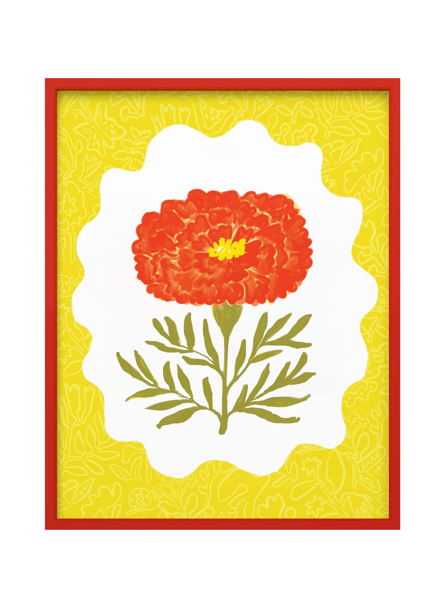 Marigold Sunburst Art Print