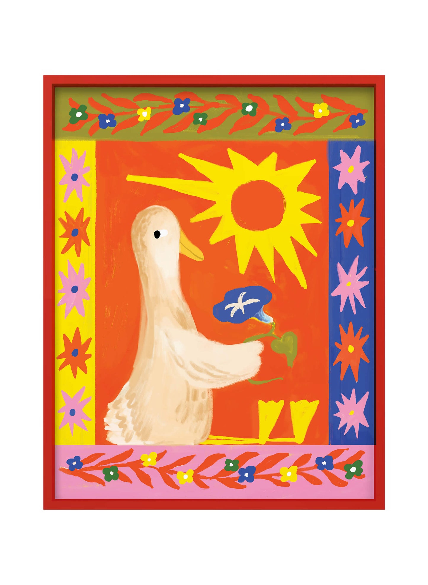 Sunny Duck Art Print