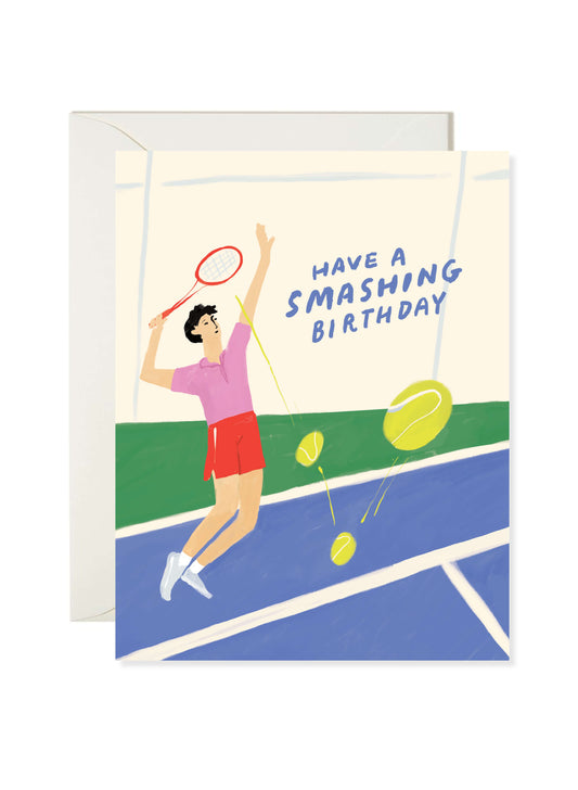 Tennis Birthday Card