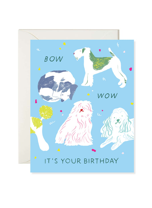 Bow Wow Birthday Card