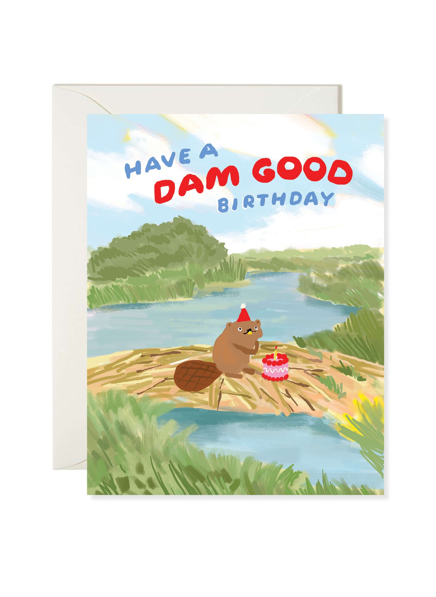 Beaver Birthday Card