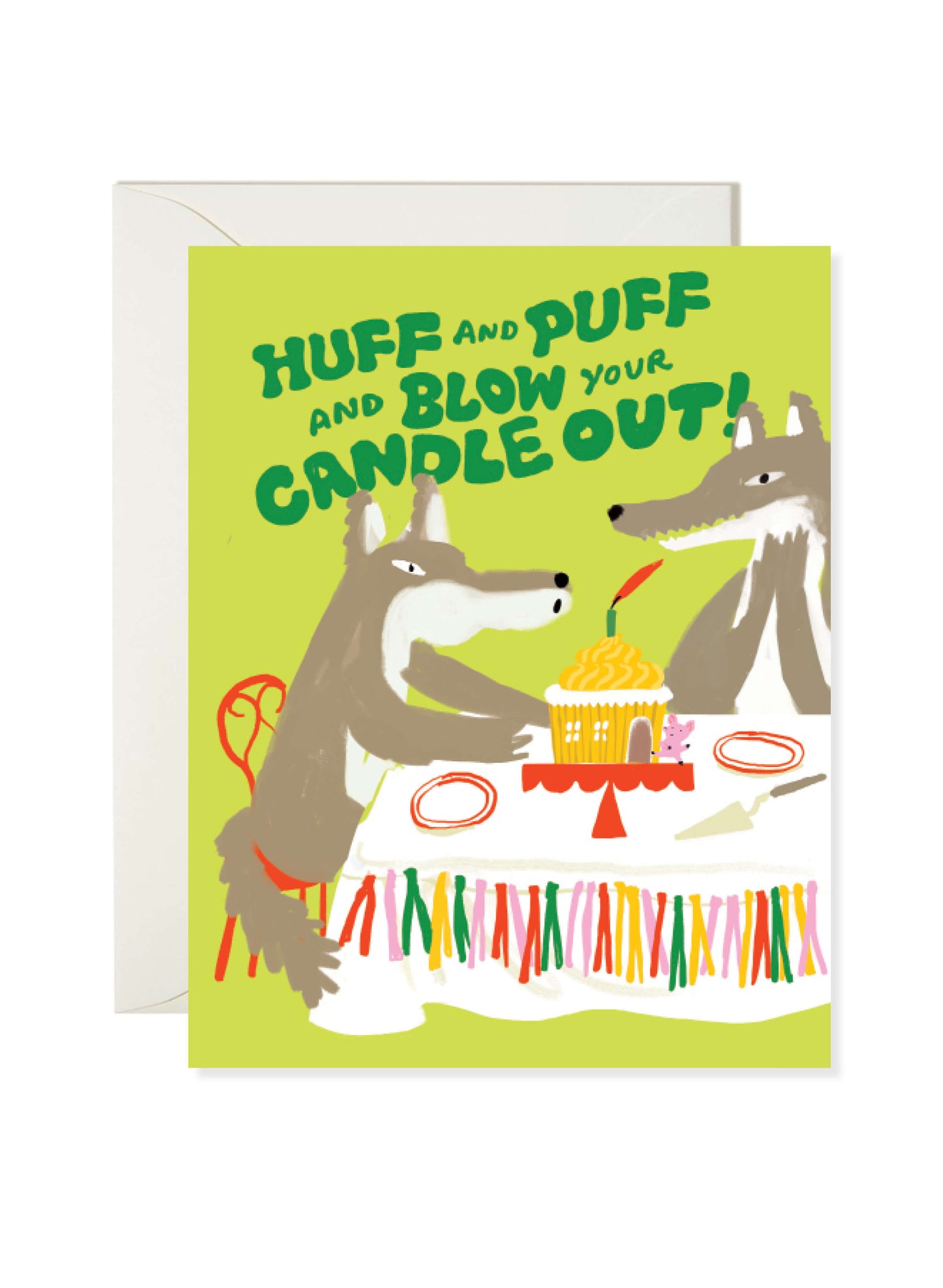 Huff and Puff Birthday Card