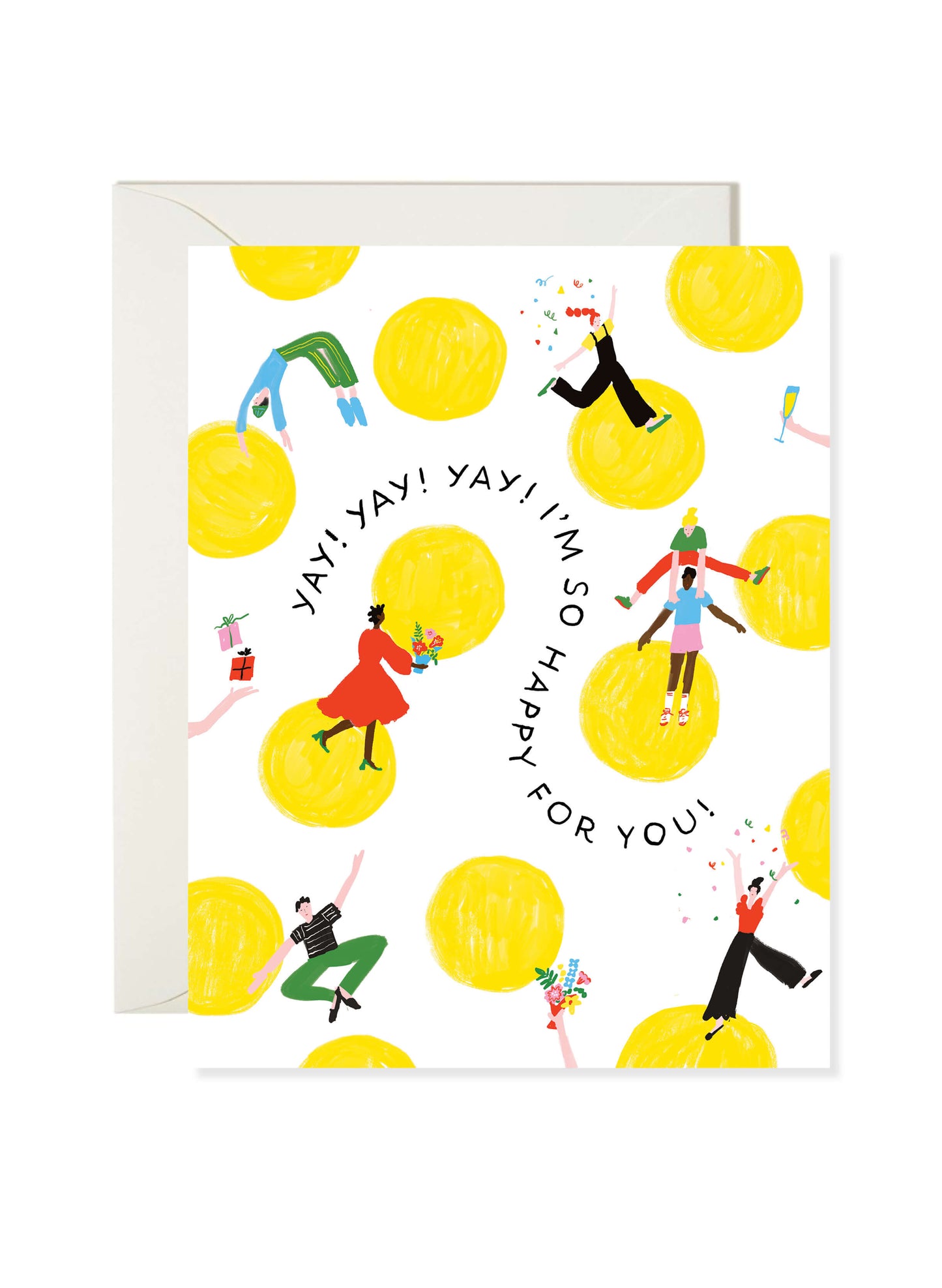 Polka Dot Congrats Card