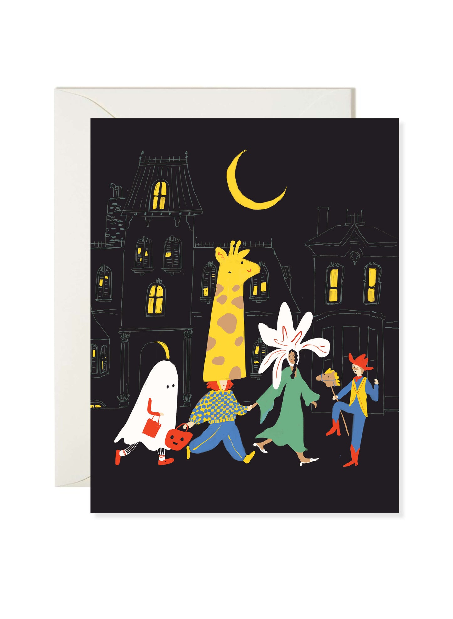 Costume Parade Halloween Card