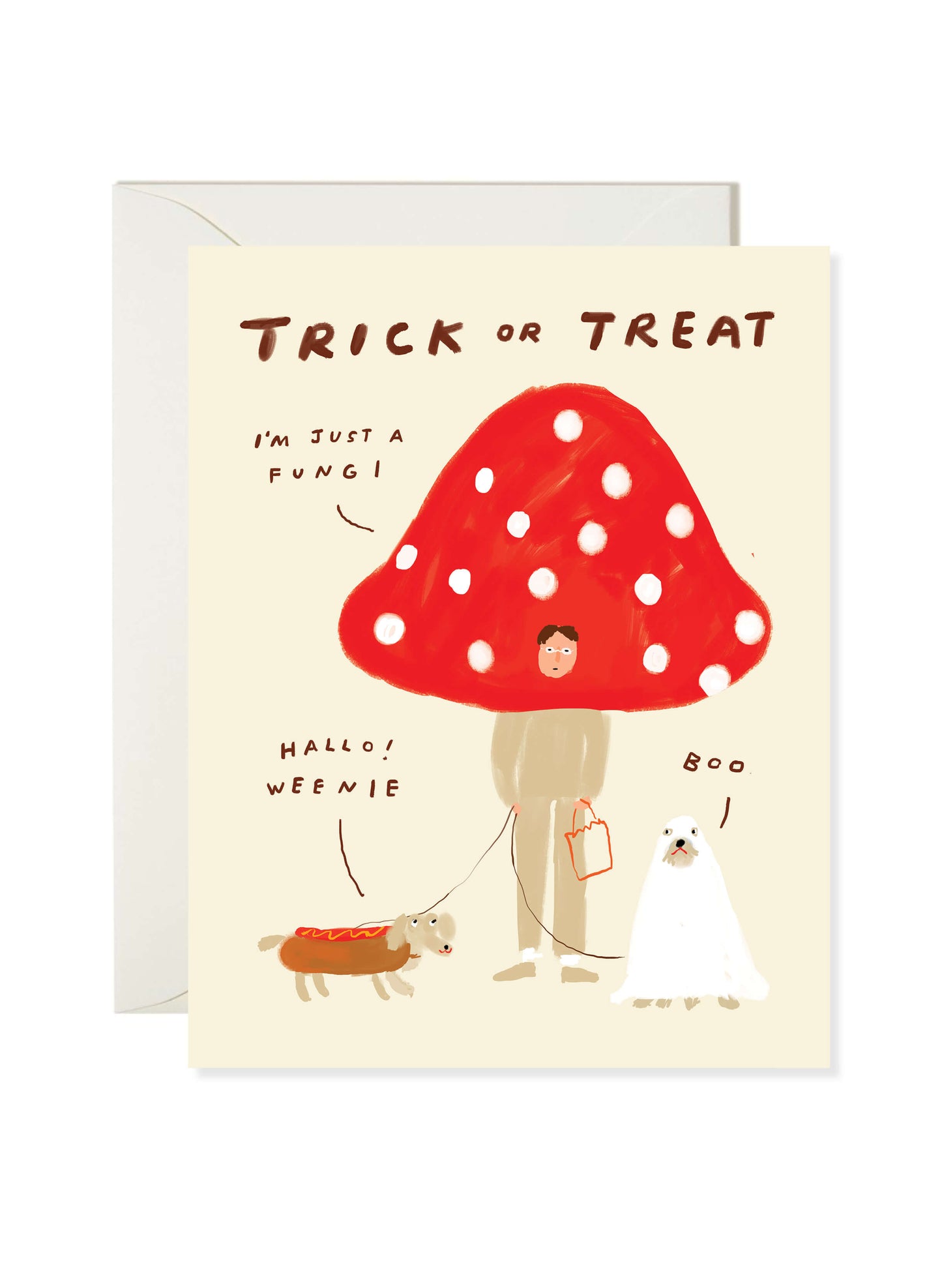 Fungi Halloweenie Halloween Card