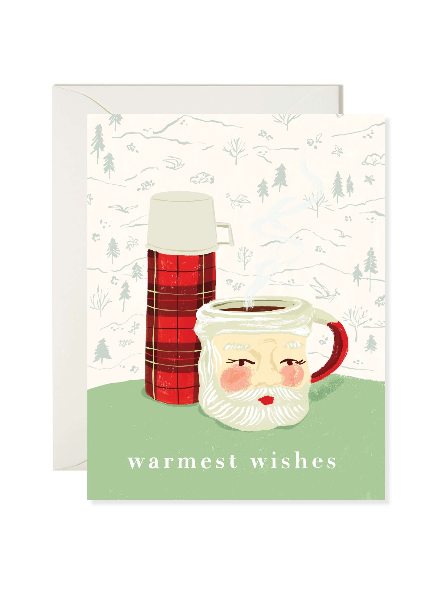 Santa Mug Christmas Card