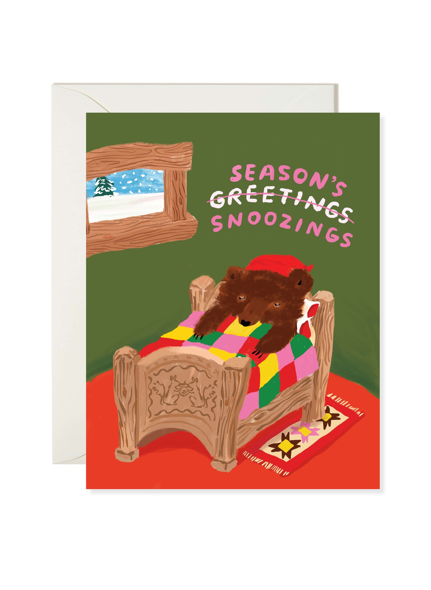 Season's Snoozings Christmas Card