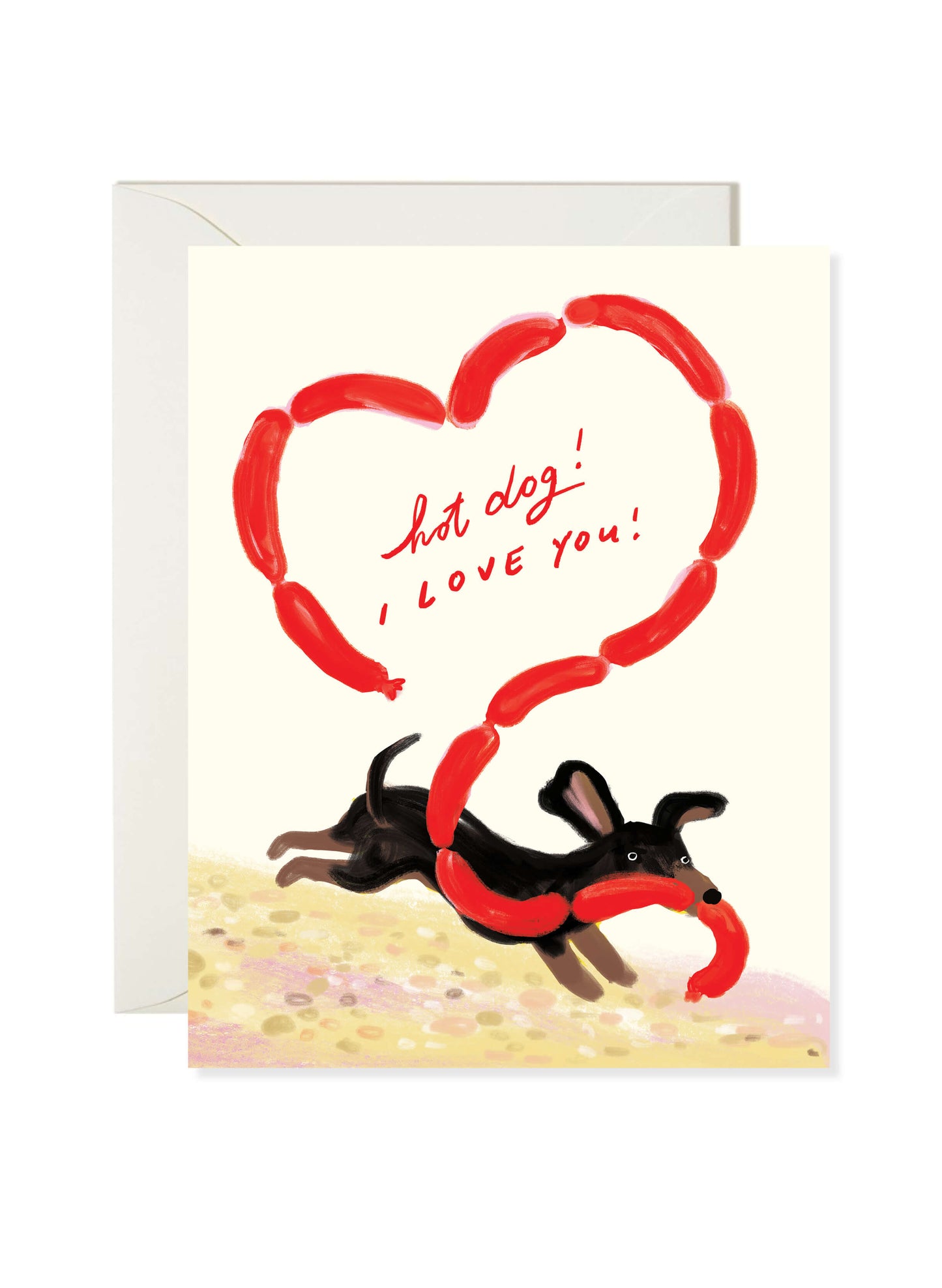 Hot Dog Love Card