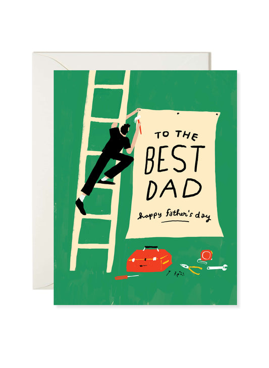 Best Dad Sign Card