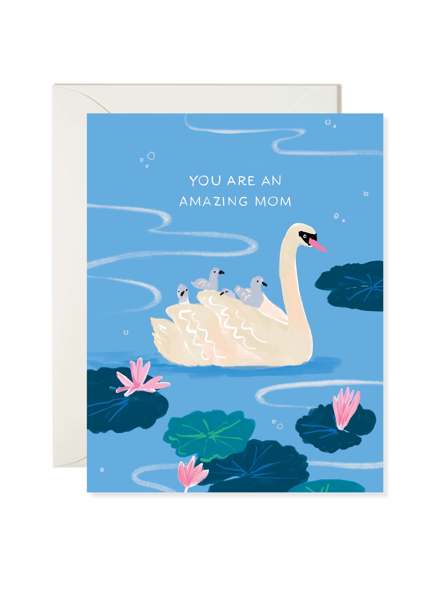 Swan Mom Card