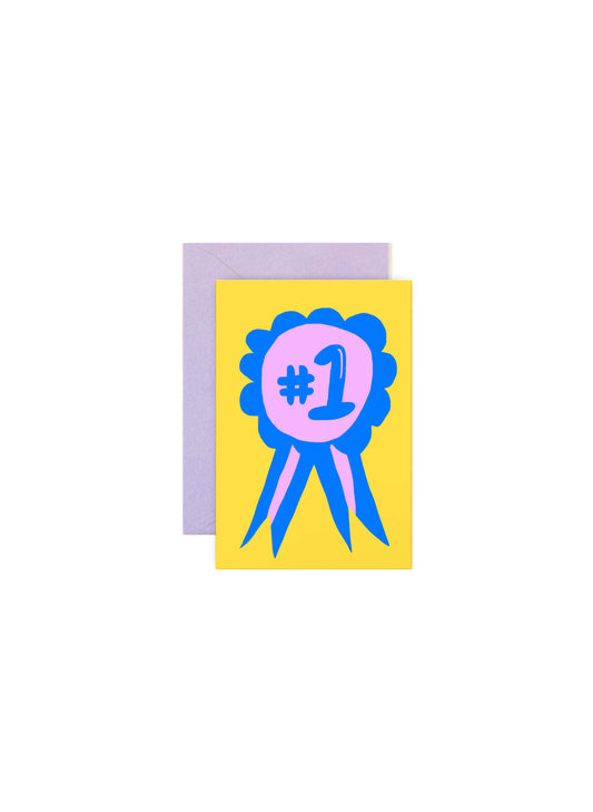 Blue Ribbon | Mini Note Card