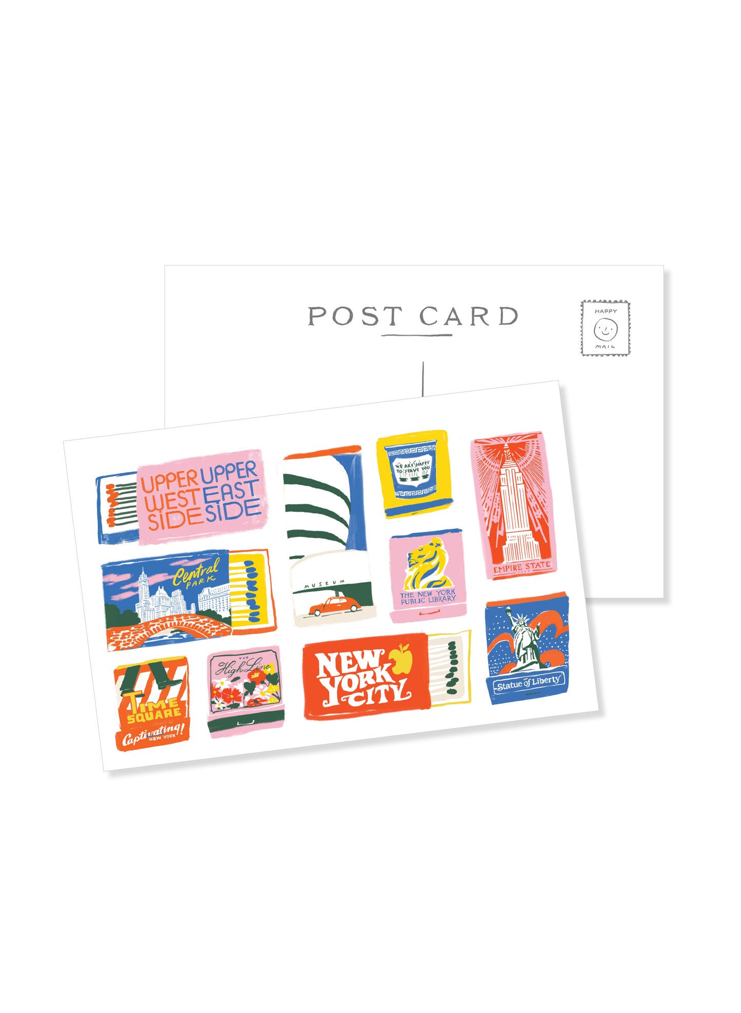 New York City Matchbook Postcard