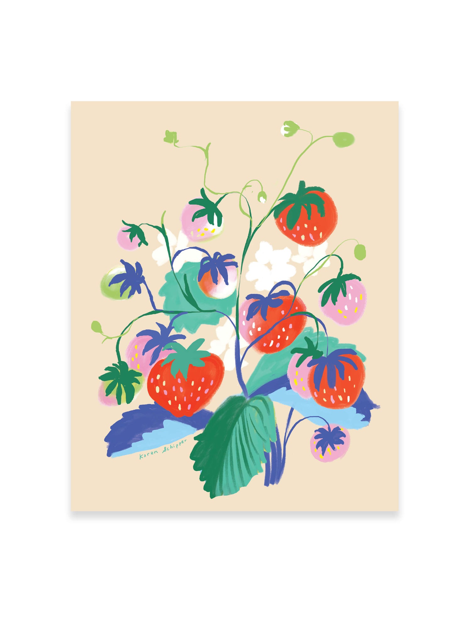 Strawberry Art Print