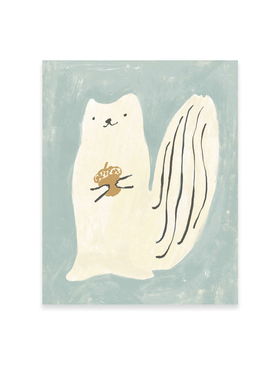 Squirrel Luck Art Print