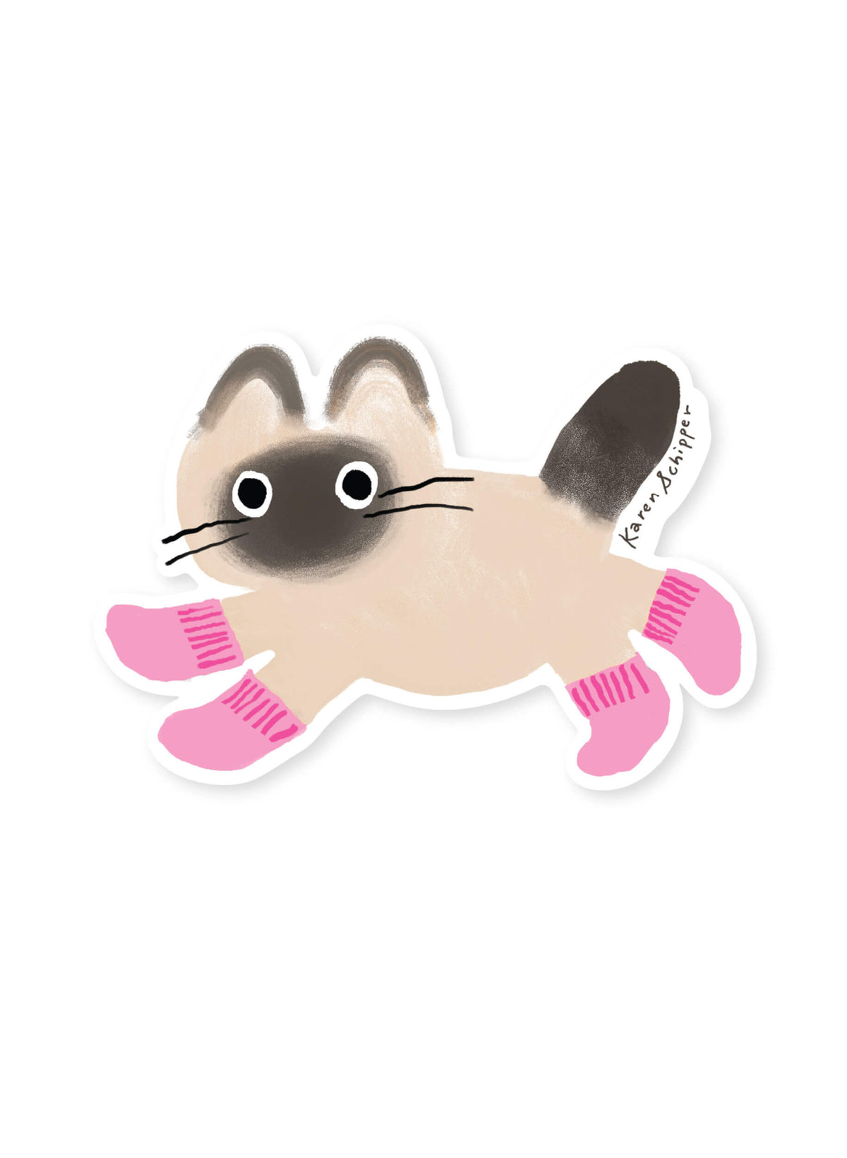 Cat Socks Sticker