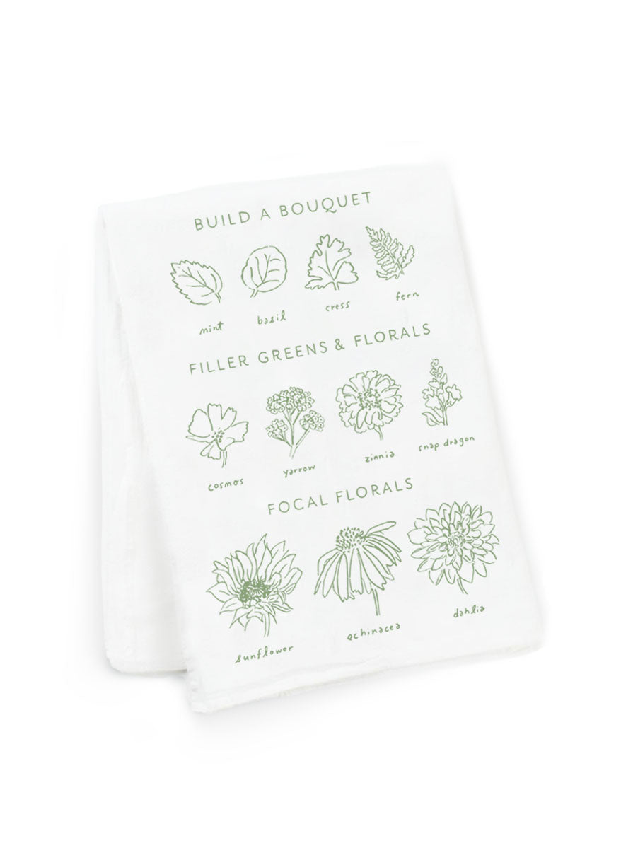 Build a Bouquet Tea Towel