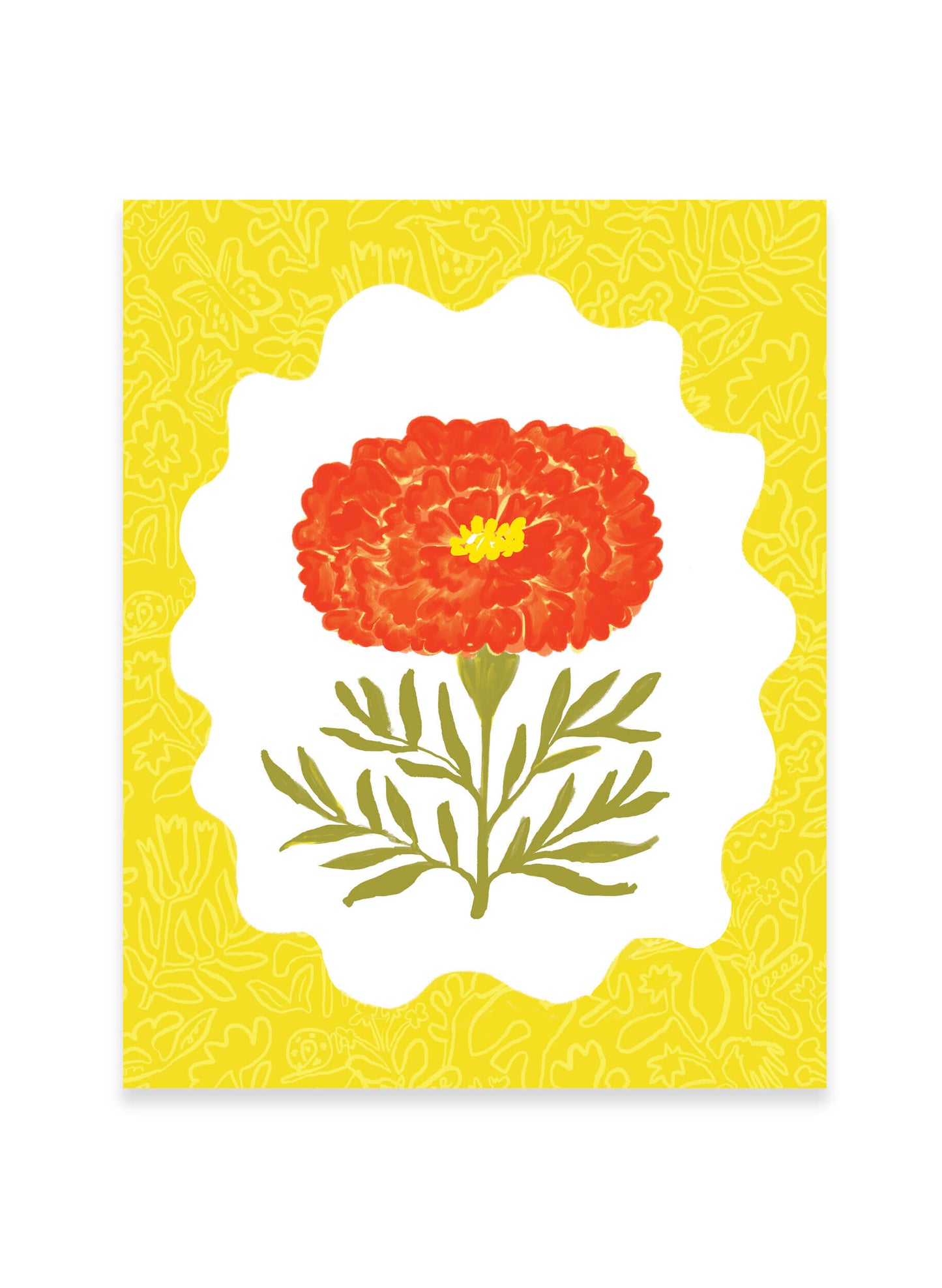 Marigold Sunburst Art Print