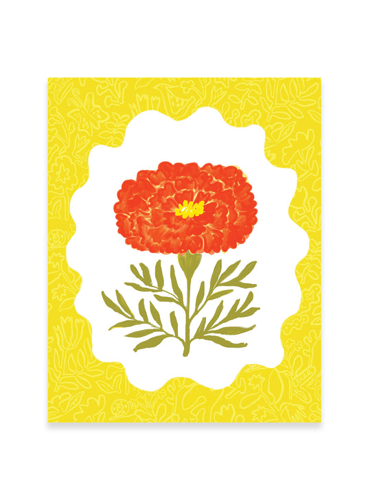 Marigold Sunburst Art Print