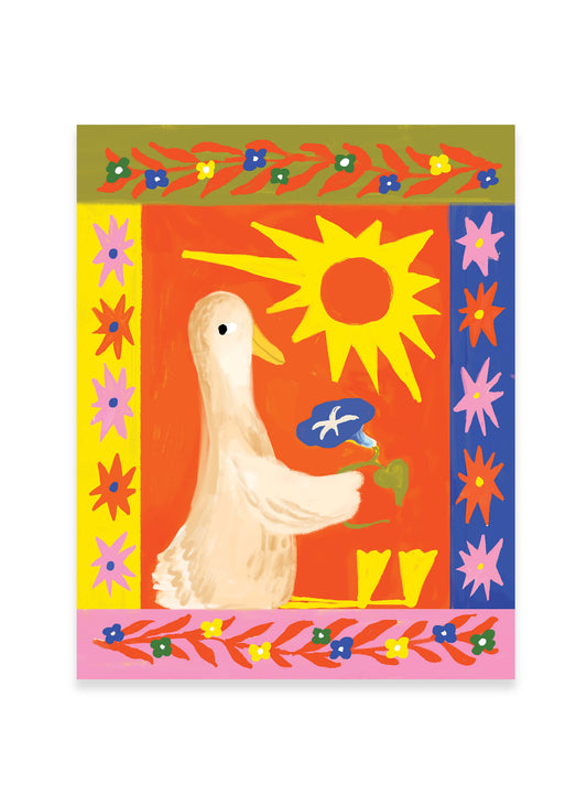 Sunny Duck Art Print