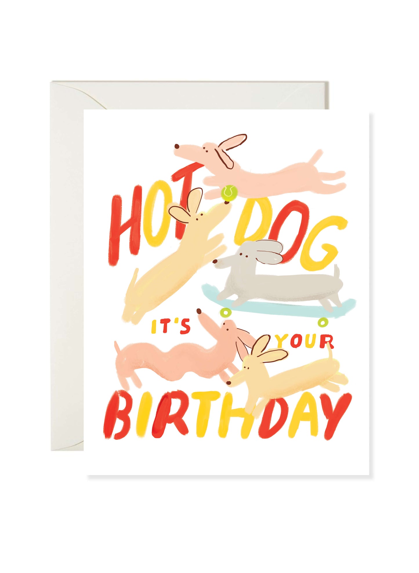 Hot Dog Birthday Card