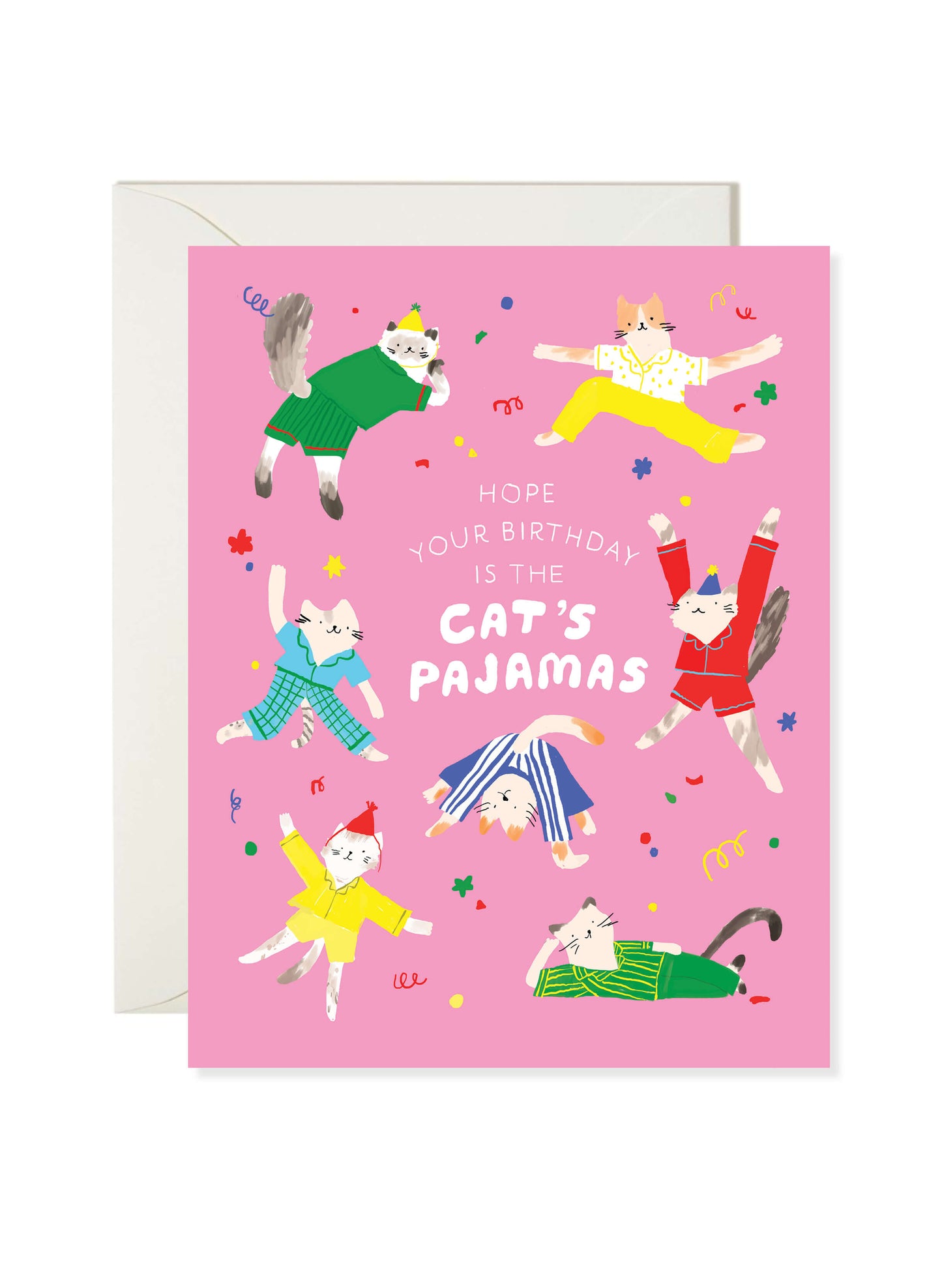 Cat's Pajamas Birthday Card