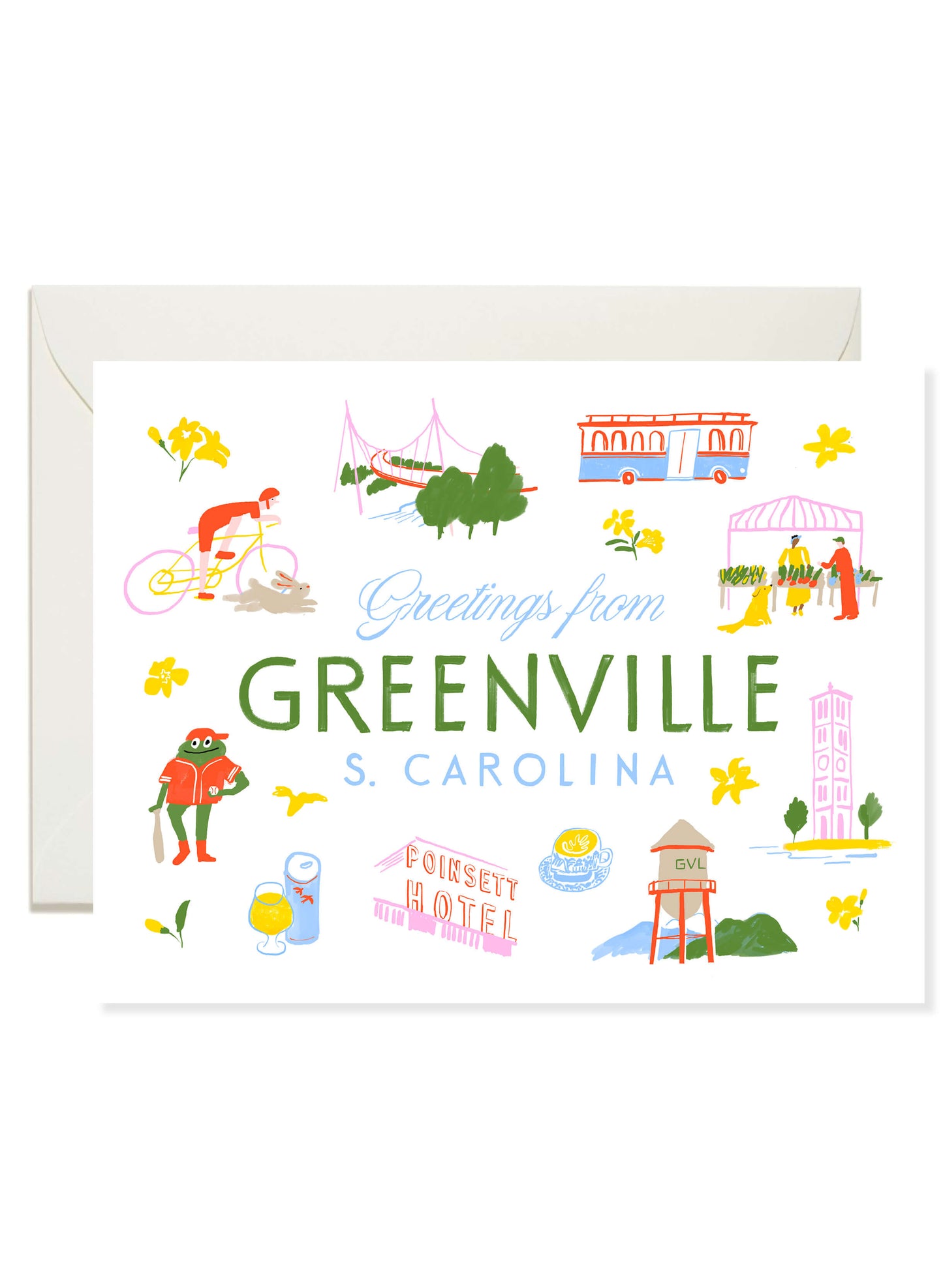 Greetings from Greenville Card