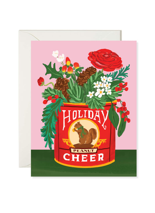 Squirrel Tin Holiday Cheer Card
