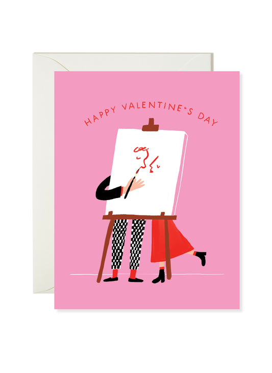 Love Painting Valentine Card