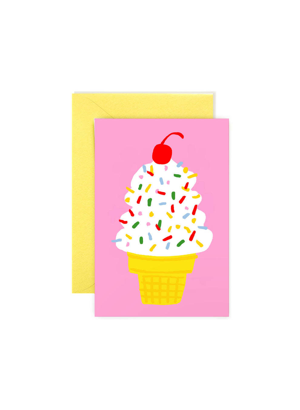 Ice Cream Cone | Mini Note | Sweet Dessert Gift Enclosure – Karen Schipper
