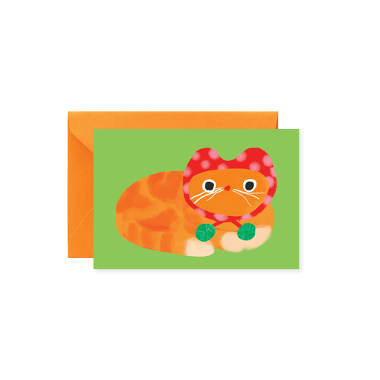 Knit Hat Cat | Mini Note