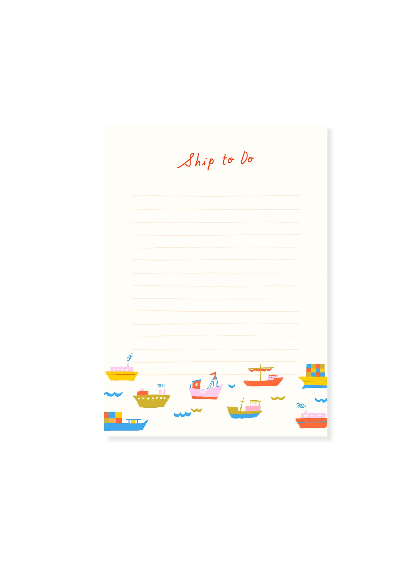 Ship to Do Notepad
