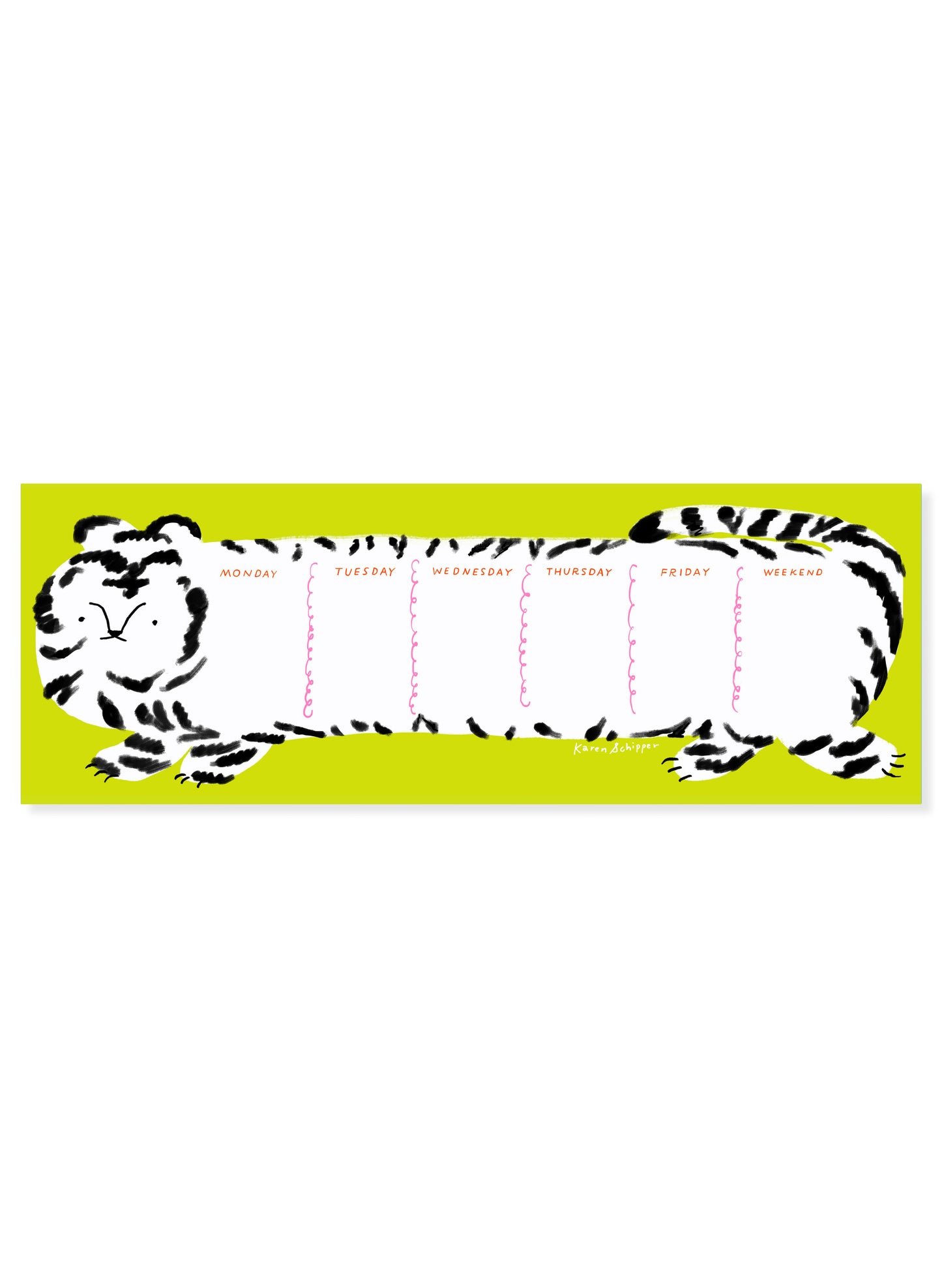 Tilda Tiger Weekly Pad