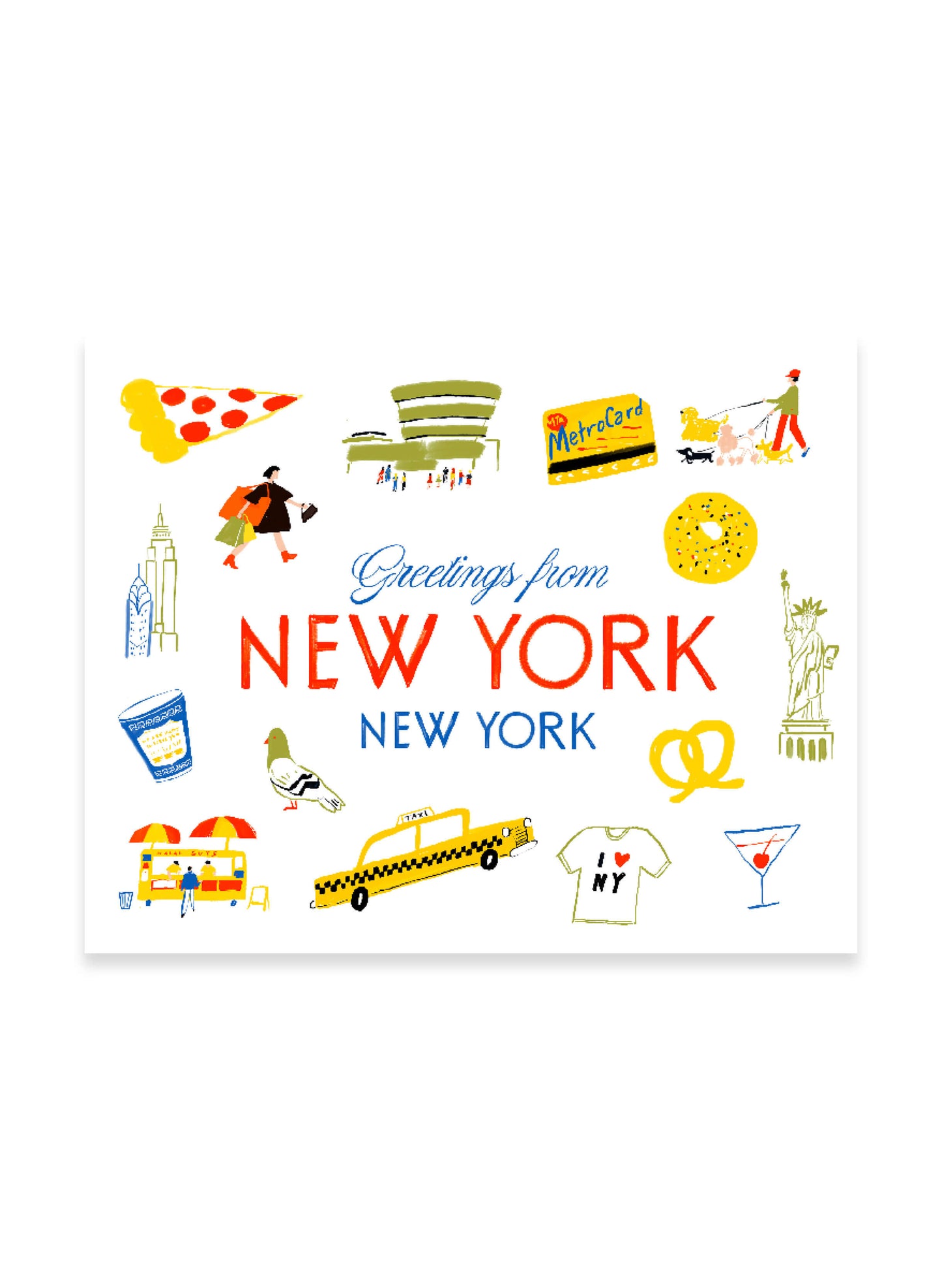 Greetings from New York Art Print