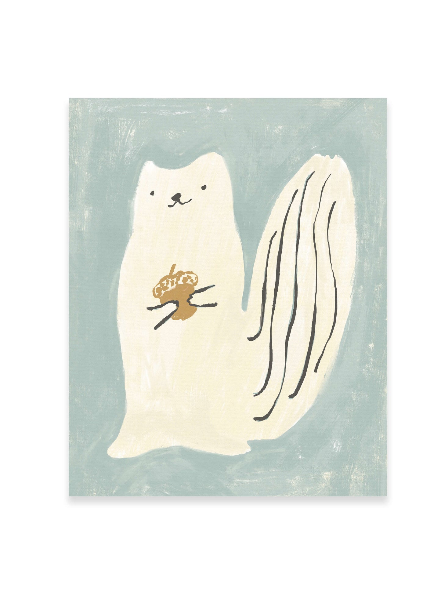 Squirrel Luck Art Print