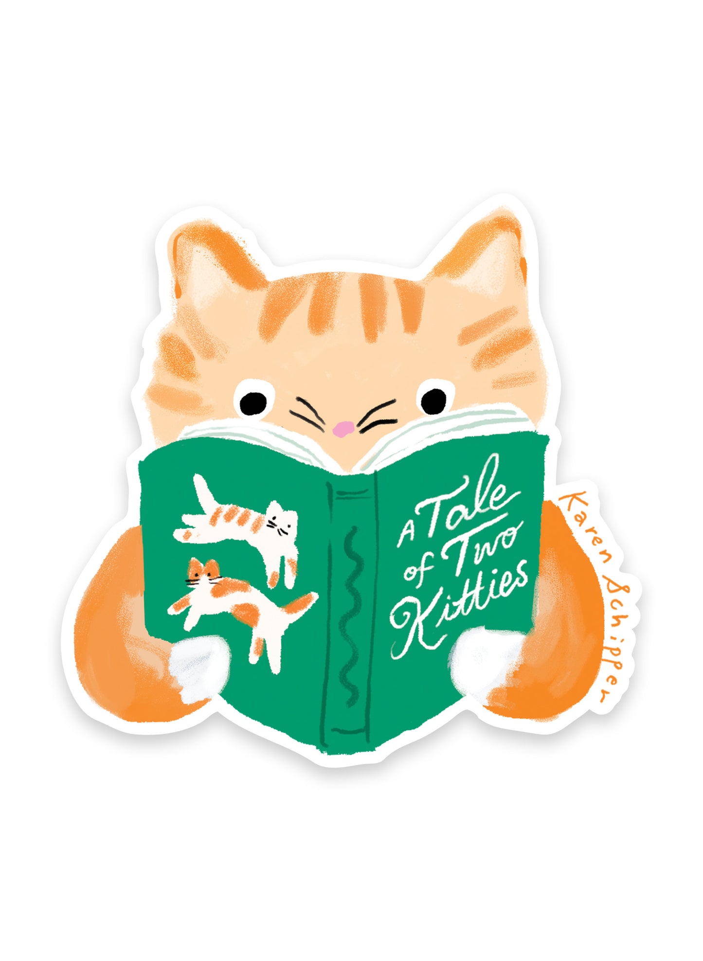 Tale of Two Kitties Sticker